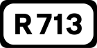 R713 road shield}}