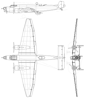 vue en plan de l’avion