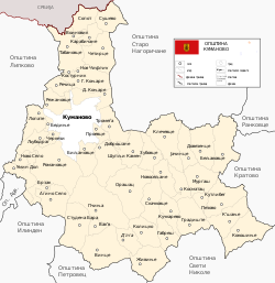 Map of Kumanovo
