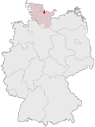Lage der kreisfreien Stadt Kiel in Deutschland