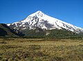 Volcán Lanín desde el paso Mamuil Malal.