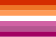 Bandera lesbiana de siete franjas, creada en 2018