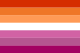 Lesbian (since 2018; seven stripes)[133]