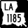 Louisiana Highway 1185 marker