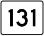 Route 131 marker