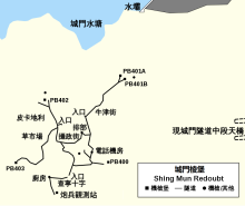 城門棱堡的地圖