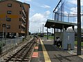 A view of the platform and tracks.