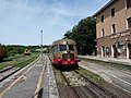 A historic diesel railcar stands at Monte Antico.