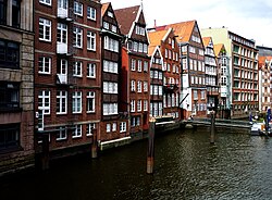 Nikolaifleet, one of a few remaining canals in Hamburg-Altstadt