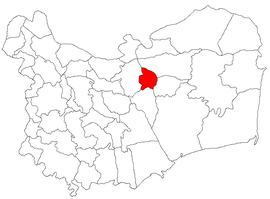 Location in Tulcea County