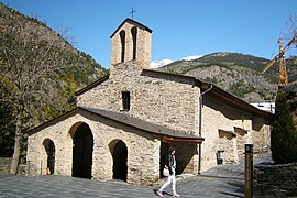 The old Our Lady of Meritxell Basilica