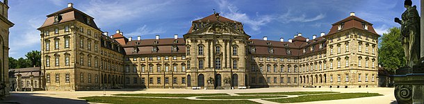 Castello di Weissenstein a Pommersfelden, Franconia, edificato 1711-18 per Lothar Franz