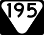 State Route 195 marker