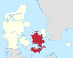 Regionens läge i Danmark