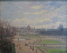 Camille Pissarro, Les Jardins des Tuileries (1900), San Petersburgo, museo del Ermitage.