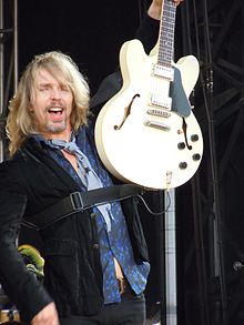 Tommy Shaw performing with Styx on July 2, 2010, at Memorial Park in Omaha, Nebraska