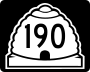 State Route 190 marker