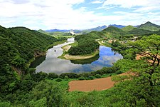 Yeongwol Korean Peninsula-shaped Cliffs by Sonmunsu