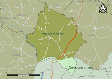 Carte en couleur présentant le(s) SAGE couvrant le territoire communal