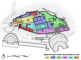 Map of Kavvadias's excavations on the Acropolis