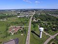 Aerial view of the town of Greenville