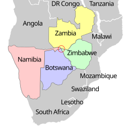 Kazungula (Botswana) – Mappa