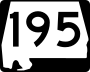 State Route 195 marker