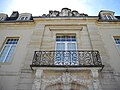 Balcon de la façade est du château.