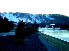 Ski slopes at Bear Creek Ski Mountain Resort in January 2012