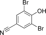 Skeletal formula of bromoxynil