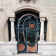 Art Nouveau architecture: The Entrance of the Castel Béranger (Paris), 1895–1898, by Hector Guimard