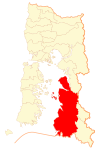 Location of Chaitén commune in Los Lagos Region