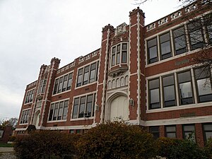 Crafton Elementary School, built in 1913, located at 1874 Crafton Boulevard