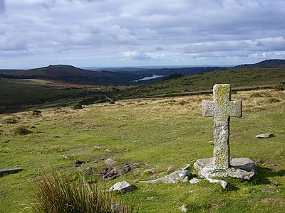 Dartmoor cross, by Herbythyme
