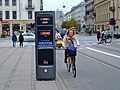 Heavily trafficked roads in the inner cities, often have cycle lanes.