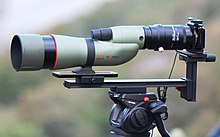 A Kowa TSN-774 spotting scope.