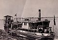 Floating laboratory, Sudan, c. 1911. The lab was part of Henry Wellcome's work. Unknown photographer. The Wellcome Collection, London