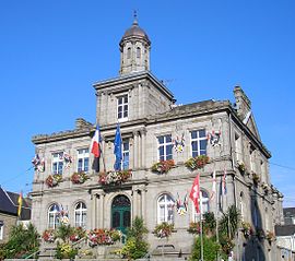 The town hall in Villedieu-les-Poêles