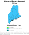 Image 9Köppen climate types of Maine, using 1991-2020 climate normals (from Maine)