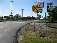 Union Pacific railroad crossing at Loop 541 and FM 2919