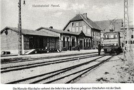 Estação ferroviária em 1920