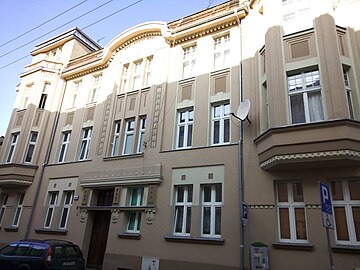 Facade on the street