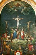Crucifixion painted by Johann Schmitt