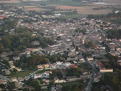 Vue aérienne.