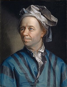 Leonhard Euler, by Jakob Emanuel Handmann (edited by Bammesk)