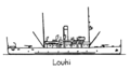 Силуэт минного заградителя «Лоухи»