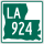 Louisiana Highway 924 marker