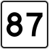 Route 87 marker