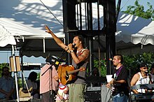 Michael Franti and Spearhead performing at Wakarusa 2006