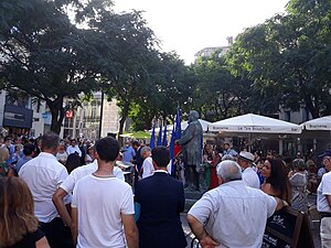 Discours du maire Michaël Delafosse, le 31 juillet 2020, à l'occasion de l'anniversaire du décès de Jean Jaurès.